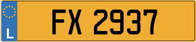Trailer License Plate